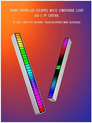 Az Új Hang, RGB Vezérlő Ritmus Fény Plug-in-Ingyenes Színes Zenei Hangulat Fény Autó LED Asztali Számítógép
