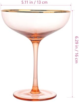 PRETYZOOM Gyönyörű Kristály Kupa Coupe Pohár Koktél Kristály Üveg Martini Szemüveg Menő Manhattani Szemüveg Vintage