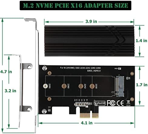 Joylifeboard NVMe PCIe Adapter M. 2 Nvme, hogy PCIe 1x Adapter, M. 2 (NGFF) PCIe 3.0 x1 x4 x8, x16 Vezérlő Bővítő Kártya