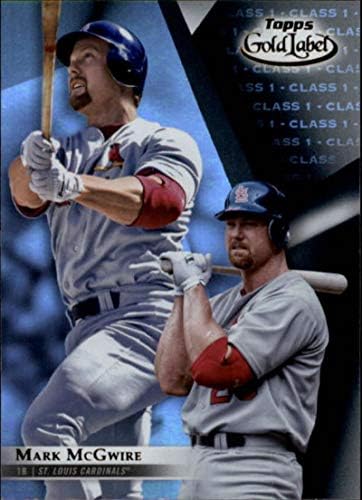 2018 Topps Gold Label Class 1 Fekete 89 Mark McGwire St. Louis Cardinals MLB Baseball Trading Card