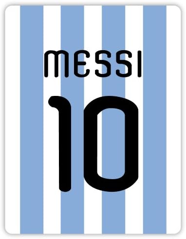 Messi 10 Argentin Labdarúgás Labdarúgás Futbol Matrica, Matrica 4 X 5