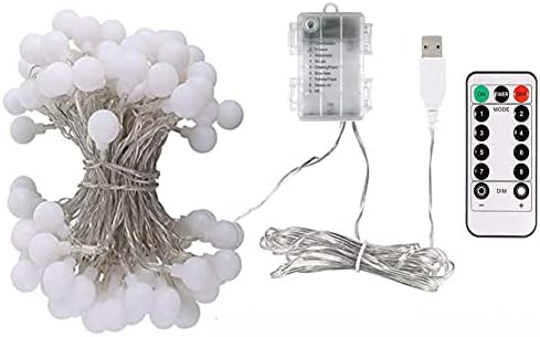 A légköri-CT elemes USB 2 az 1-ben String Világítás-33ft 100 Led Akkumulátoros String Fények Világ Tündér lámpa Távirányító