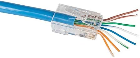 RJ45 Ethernet Kábel Teszter, valamint Crimpelhető Készlet, Pass-Thru Technológia magában Foglalja a Csatlakozó Cat5e