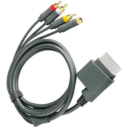 Amzmall S Video RCA Kompozit AV Kábel-Kábel AV Kompozit vagy S-Video Kábel segítségével a Microsoft Xbox 360 TV Játék