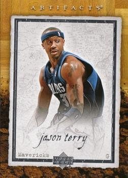 Jason Terry 2007-08 Felső szint Leletek NBA Kosaras Kártya 21 Dallas Mavericks