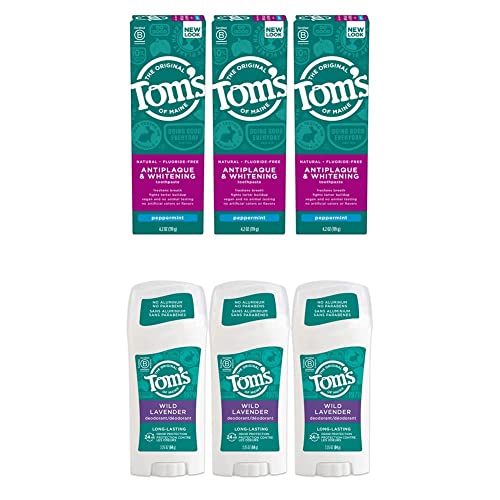 Tom a Maine Természetes Fogkrém & Fajta: Fluorid-Mentes Antiplaque & Fogfehérítés Természetes, Borsmenta, 4.2 oz. 3