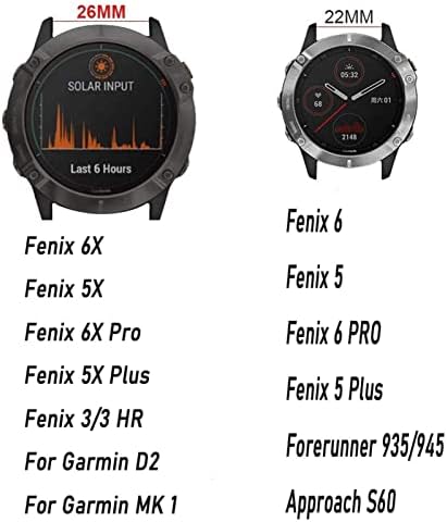 KDEGK gyorskioldó Watchband Szíj, A Garmin Fenix 7 7X 6X Pro Nézni Easyfit Csukló Zenekar Fenix 6 Pro Garmin Fenix 5X