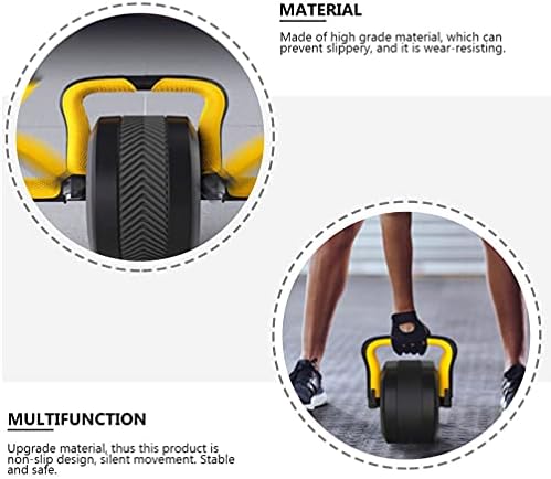 LIOOBO Üveg Gépek Fitness Roller Hasi Gyakorlat Berendezés Gyakorlat Roller Kerék (Sárga) Sport Vizet Haza, tornaszerek