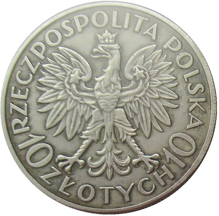 Ezüst Dollár 10 Lengyel Zloty 1933 Külföldi Másolás Emlékérme