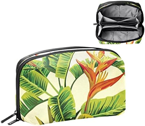 Utazási Smink Táska Vízálló Kozmetikai Táska Tisztálkodási táska, Smink táska, nők, lányok, Modern Trópusi Növény paradicsommadár