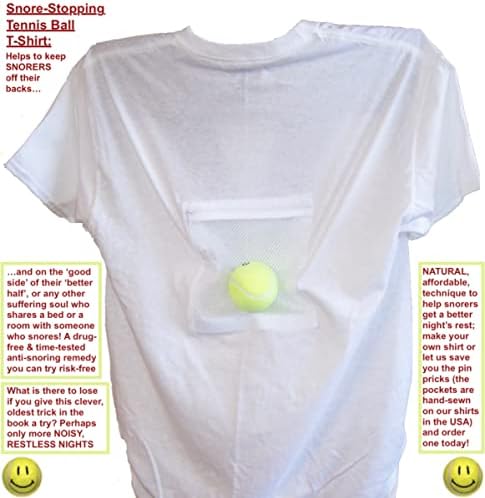 Az Eredeti Horkol Megállás teniszlabda T-Shirt: Aids Snorers, hogy Nincs Több. Egyszerű, Kényelmes Gyógyszer Segít,